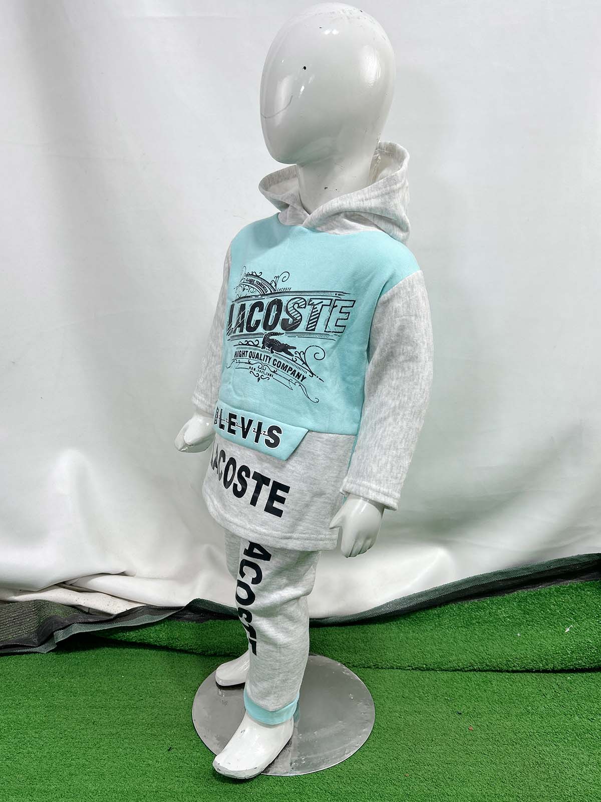 2Yr - 5Yrs Fleece LAC Ferozi Suit For Kids SH BS561