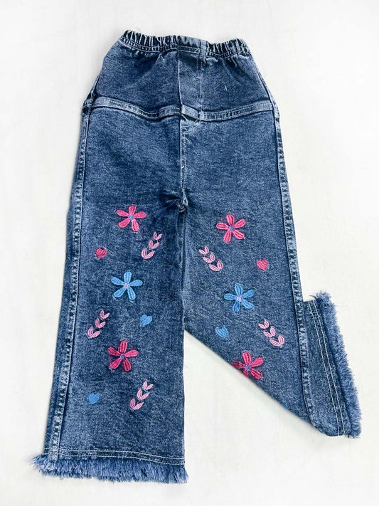 3Yrs - 9Yrs Blue Stretchable Denim Jeans For Girls AR GJ40