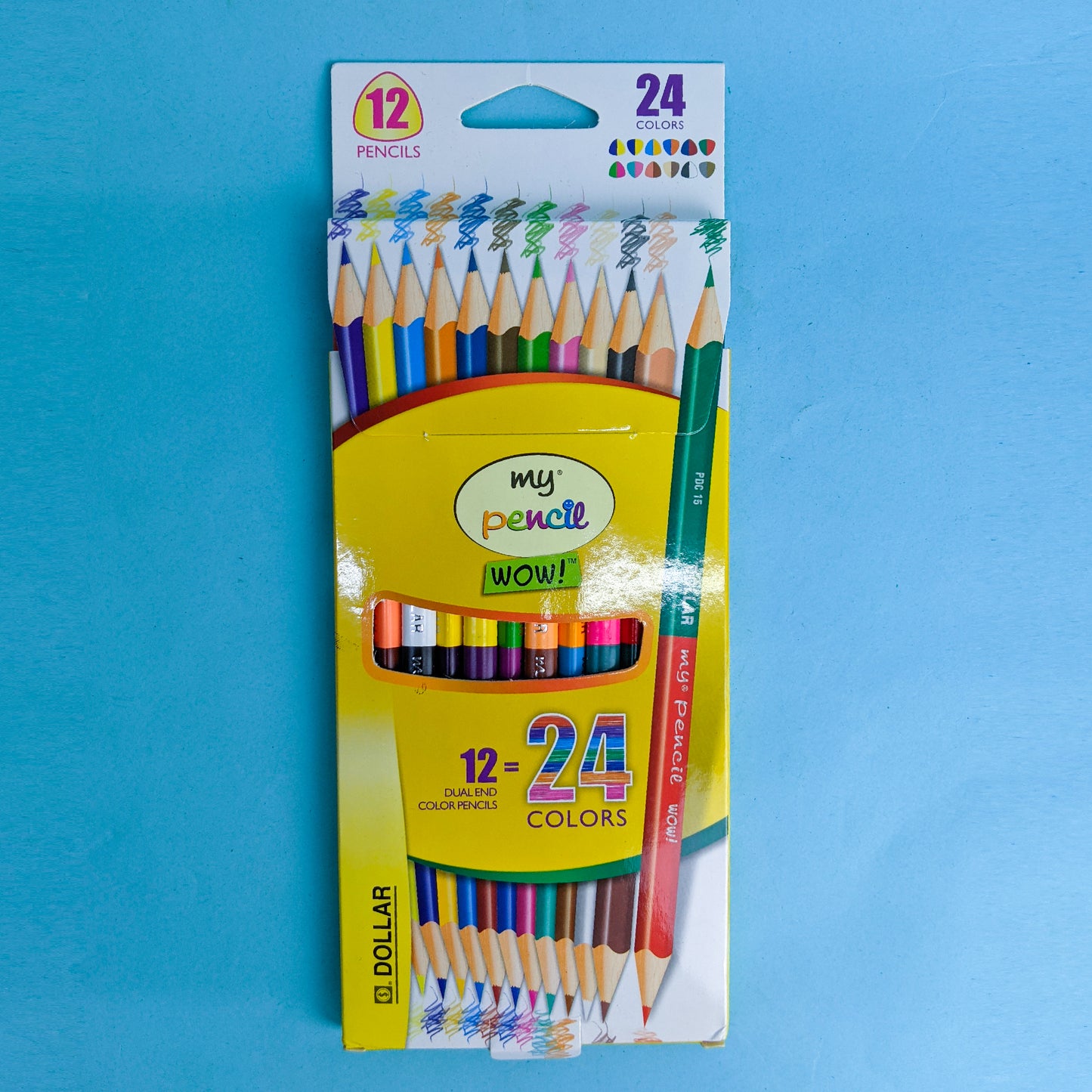 Pack Of 12 Dollar My Pencil Dual End Colour Pencils