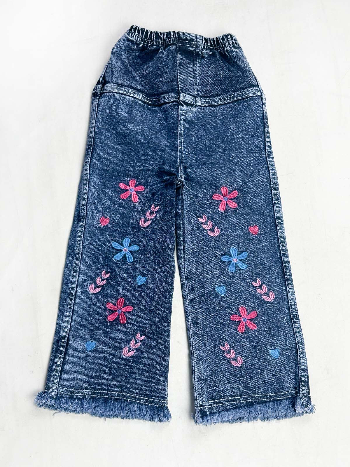3Yrs - 9Yrs Blue Stretchable Denim Jeans For Girls AR GJ40