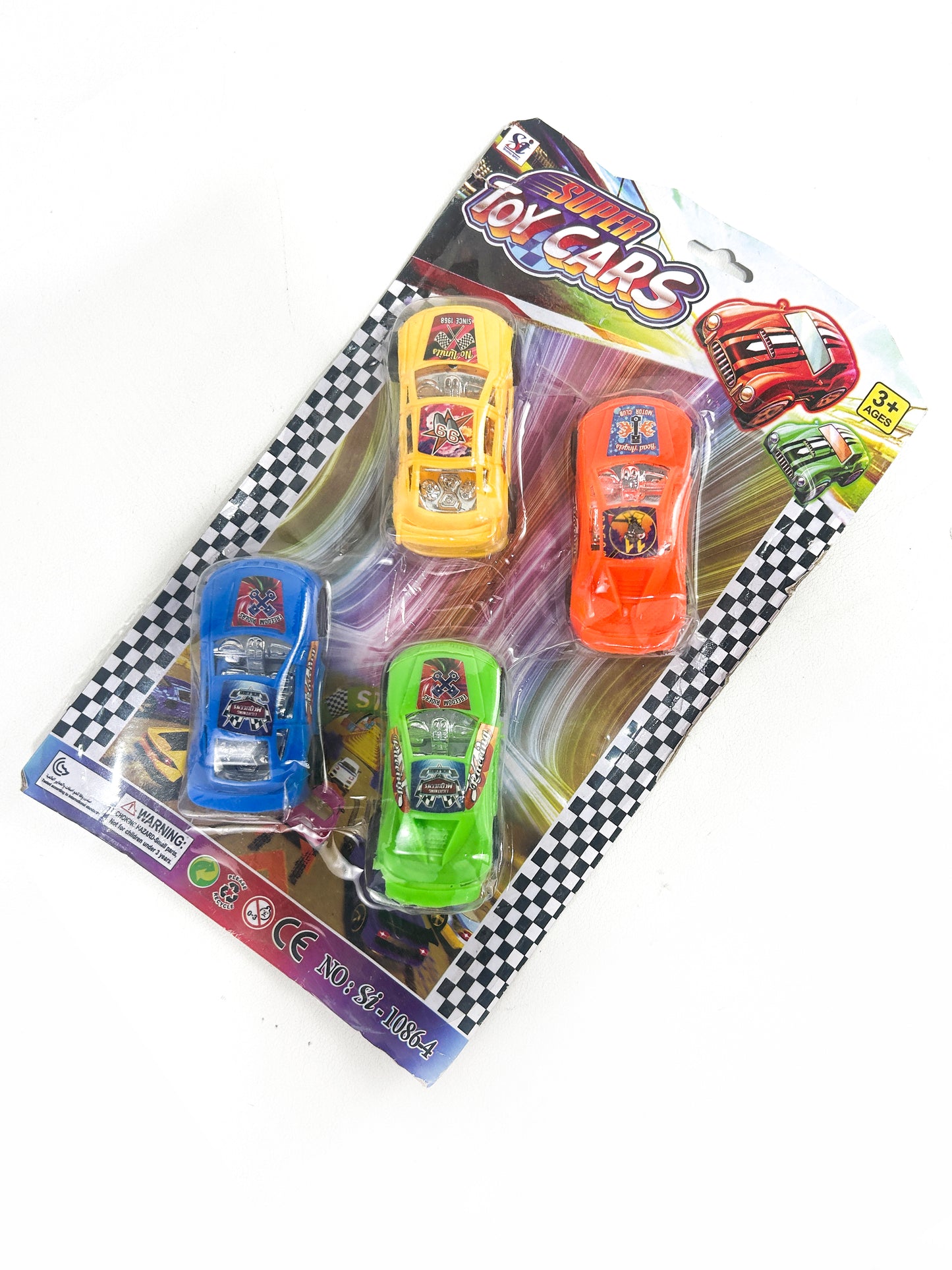 Pack Of 4 Mini Racing Cars