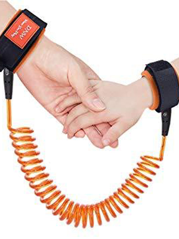 Baby Child Anti Lost Wrist Link Safety Harness Strap - Orange