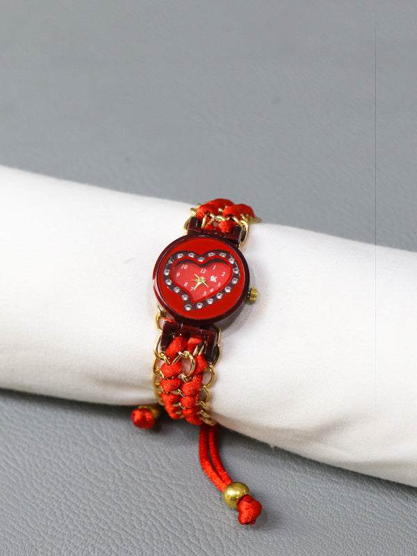 Red Stylish Wrist Watch for Women WW30