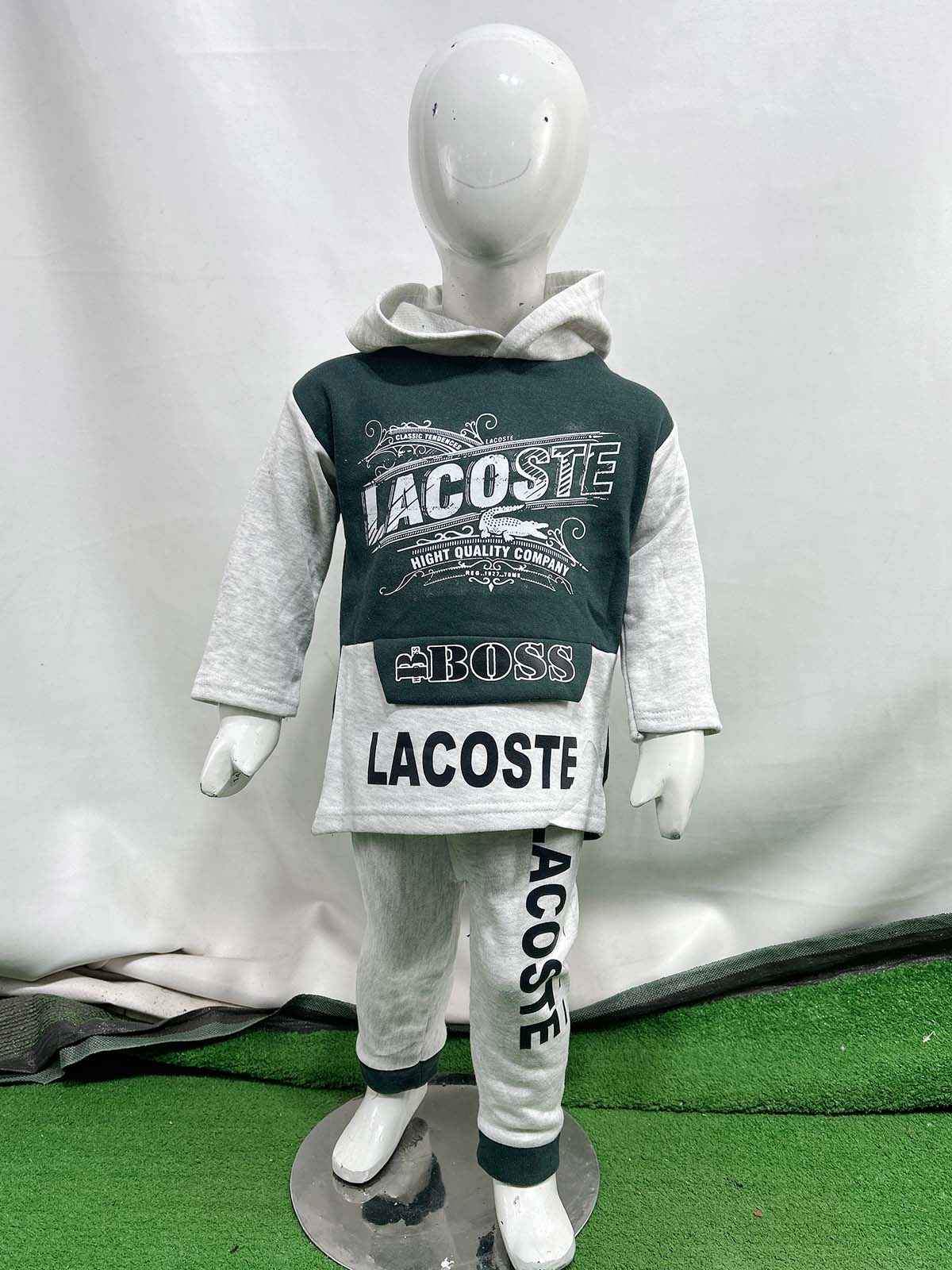 2Yr - 5Yrs Fleece LAC Green Suit For Kids SH BS562