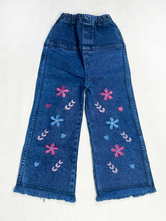 3Yrs - 9Yrs Blue Stretchable Denim Jeans For Girls GJ41