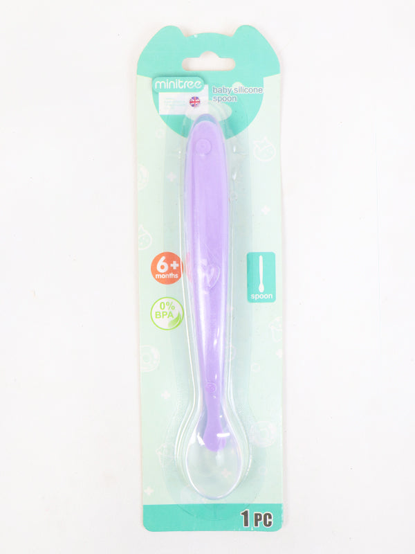 Baby Soft Silicone Spoon Purple