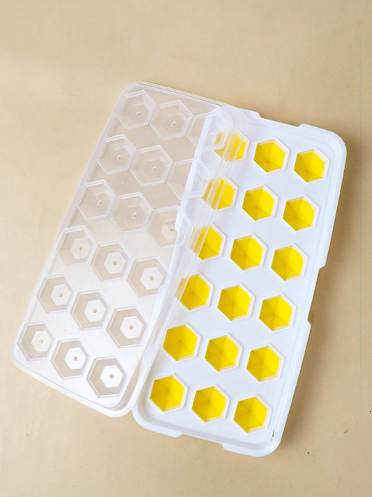 Multicolor Hexa Ice Cubes Tray (18 Cubes)