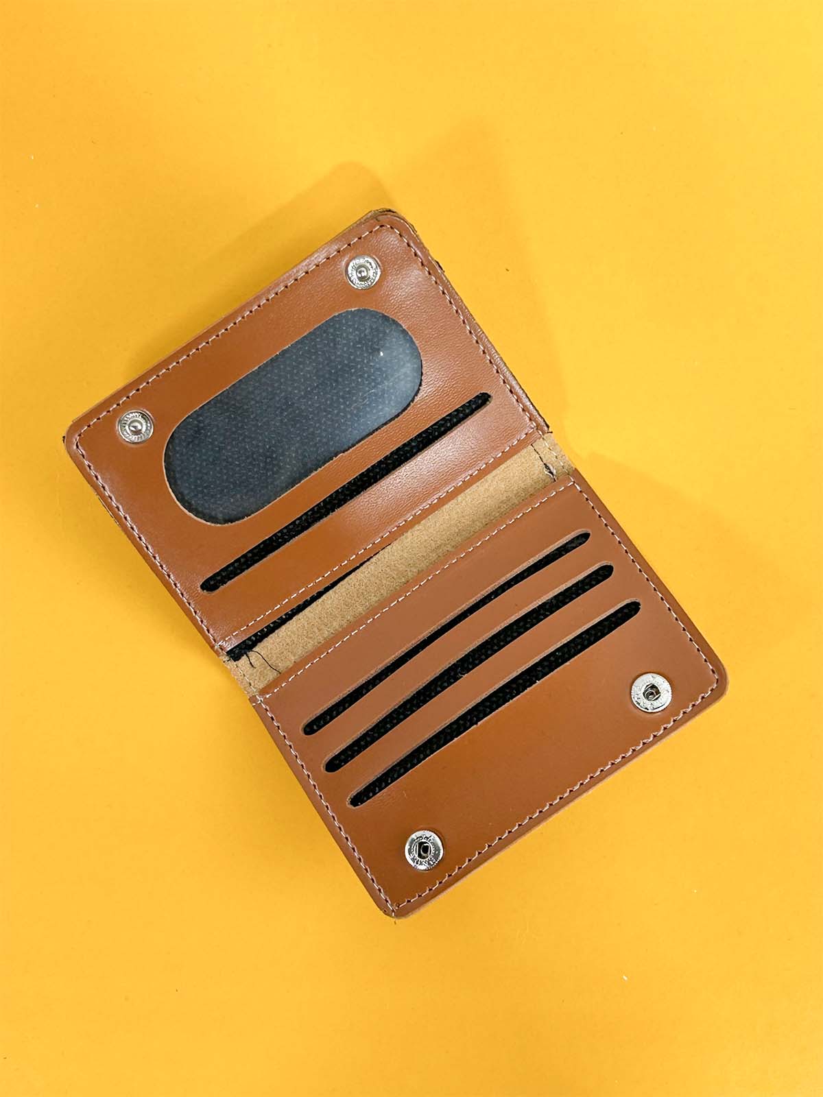 Light Brown Syn-Leather Wallet For Men MW41