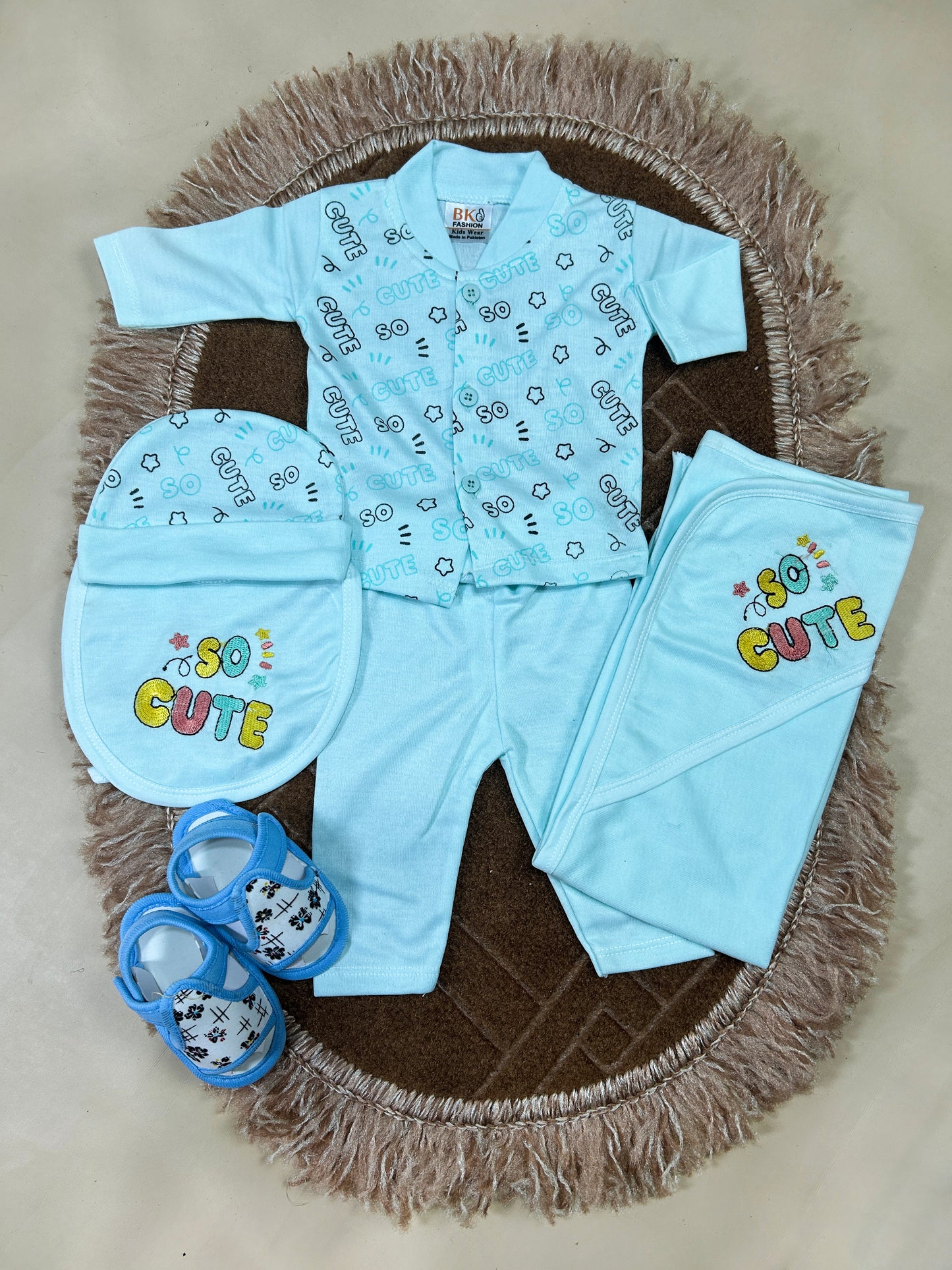 0Mth - 3Mth So Cute 5Pcs Gift Set For Newborn HG NBGS226