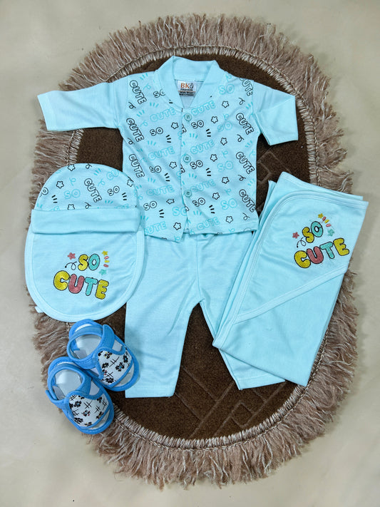 0Mth - 3Mth So Cute 5Pcs Gift Set For Newborn HG NBGS226