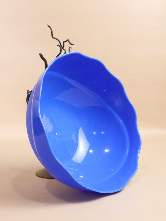 Blue Plastic Serving Bowl MB10