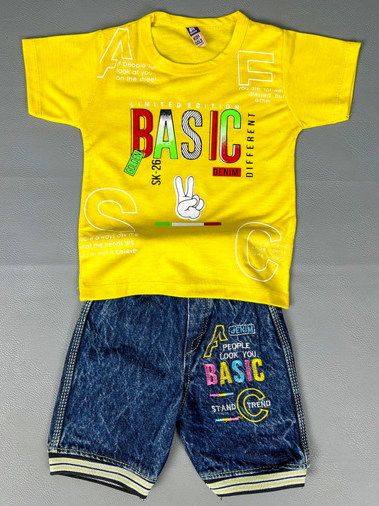 1Yr - 4Yrs Basic Yellow Suit For Kids RZ BS233