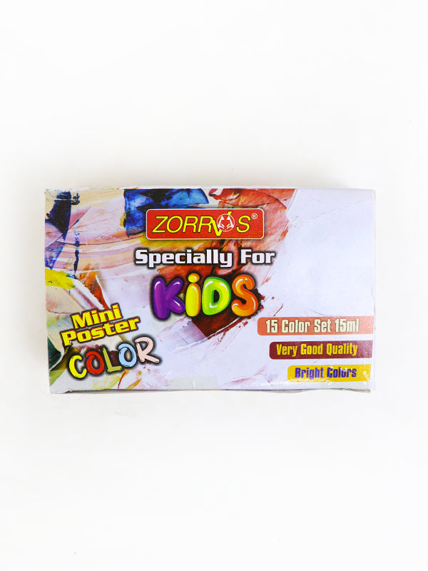 Pack Of 15 Mini Poster Color For Kids - 15ML