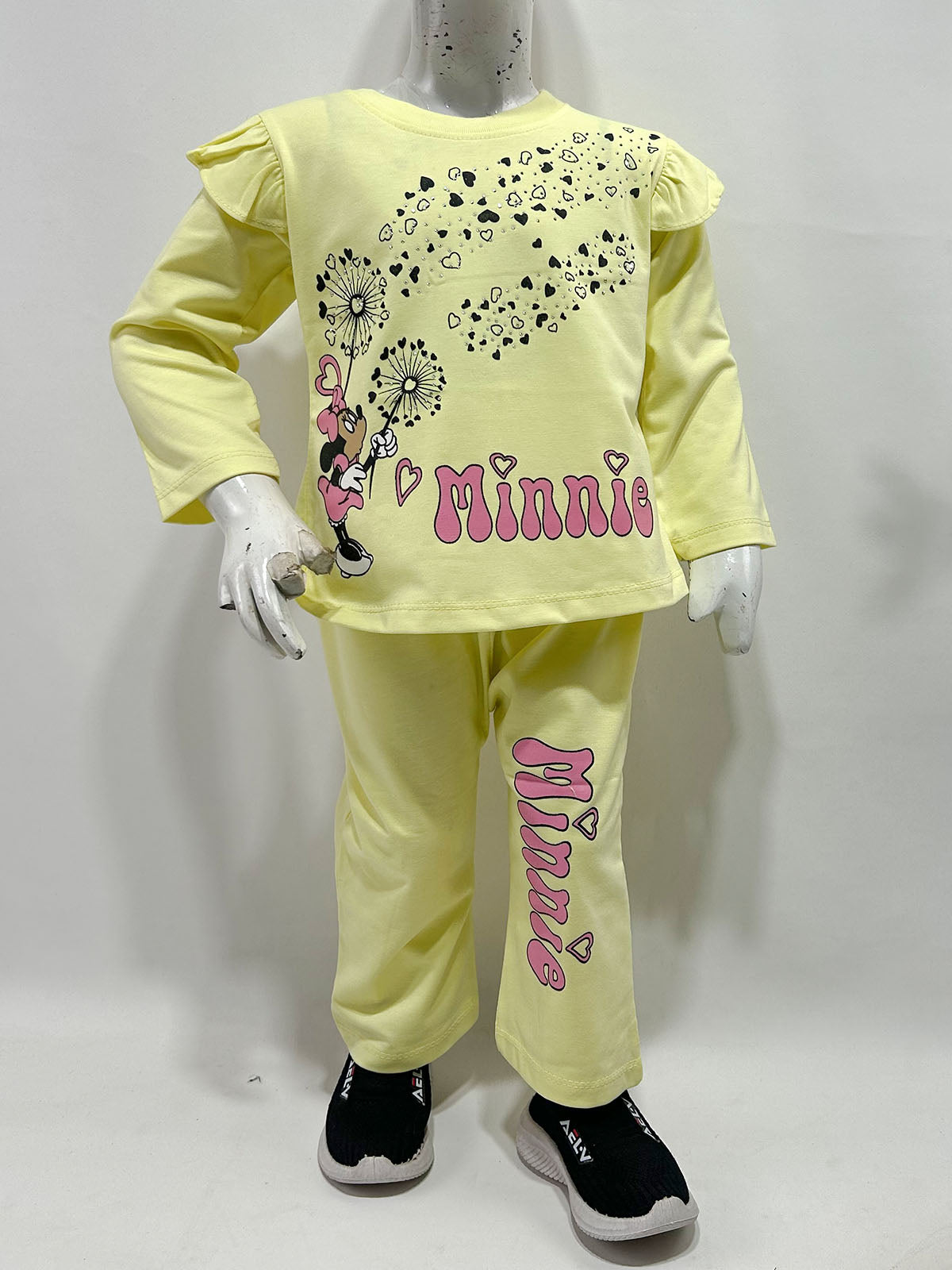 1Yr - 4Yrs Yellow Minnie Suit For Girls GS593