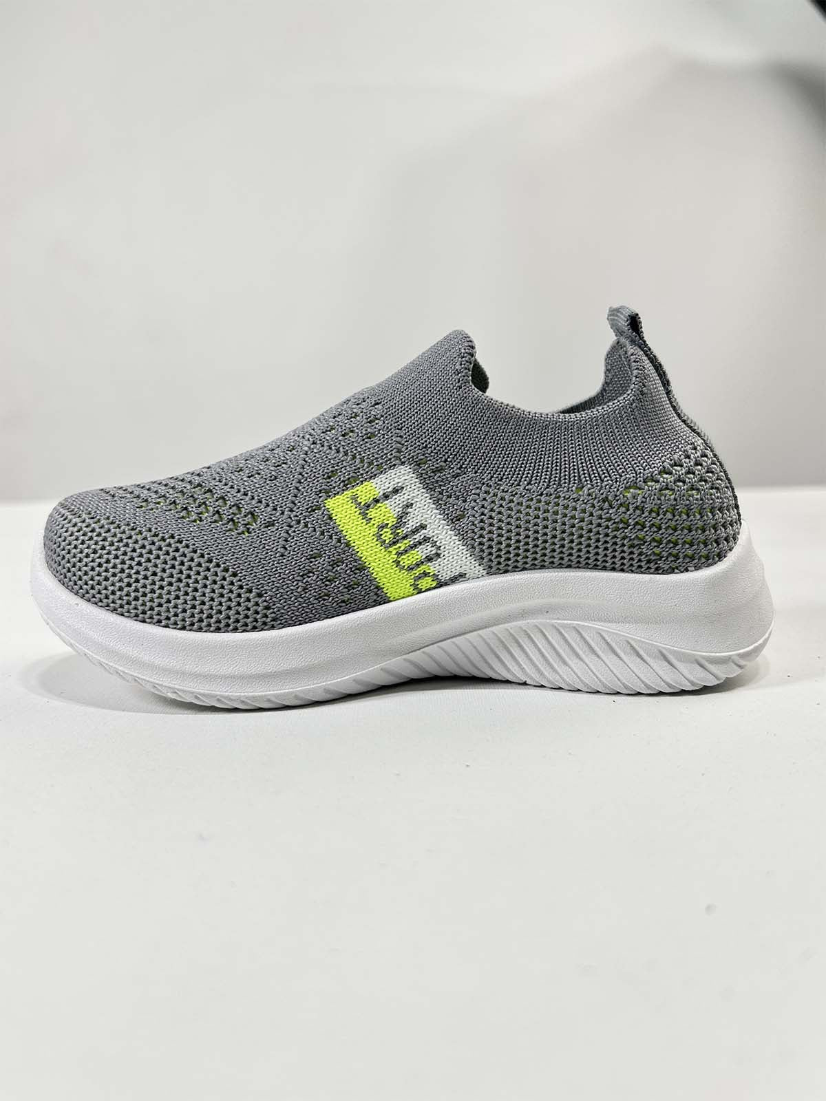 4Yrs - 12Yrs Grey Casual Sneakers For Kids BJ42