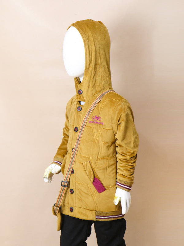 3Yrs - 8Yrs Mister Mustard Hooded Jacket For Boys AJ KJ07