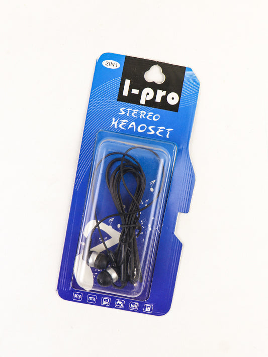 I-Pro Stereo Headset Earphones