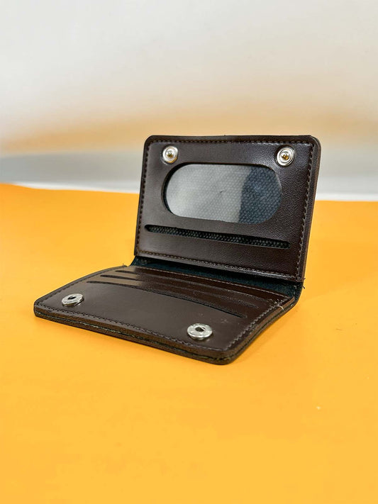 Dark Brown Syn-Leather Wallet For Men MW42
