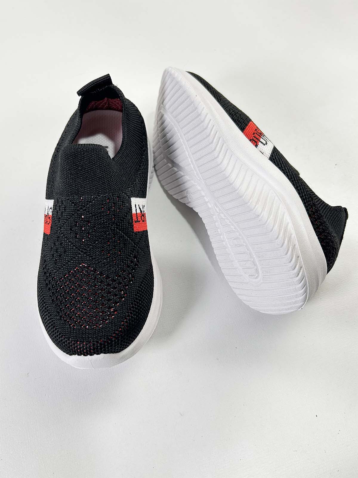 4Yrs - 12Yrs Black Casual Sneakers For Kids BJ43