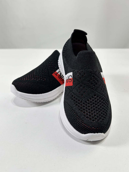 4Yrs - 12Yrs Black Casual Sneakers For Kids BJ43