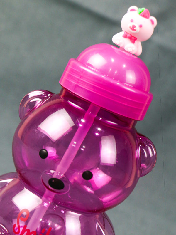 Bear Pink Plastic Transparent Water Bottle WTB20 - 750ML