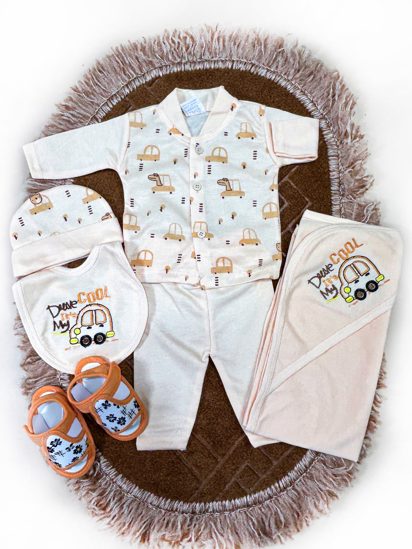 0Mth - 3Mth Cool Drive 5Pcs Gift Set For Newborn HG NBGS225