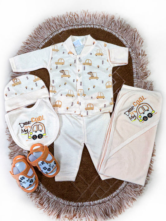 0Mth - 3Mth Cool Drive 5Pcs Gift Set For Newborn HG NBGS225