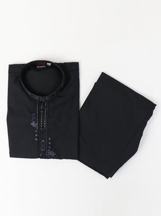 AM 368 Boys Kameez Shalwar Suit 2Yrs - 14Yrs Design 03 Black