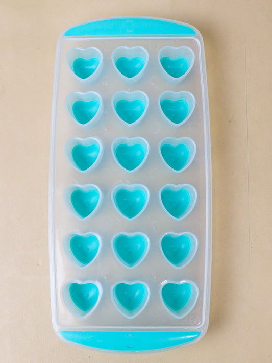 Multicolor Hearts Ice Cubes Tray (18 Cubes)