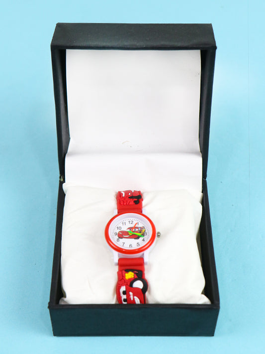 KWW15 Boys Wrist Watch Cars Red