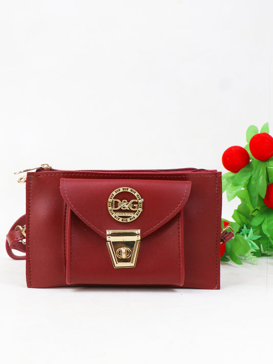 WHB48 Women's Handbag Maroon