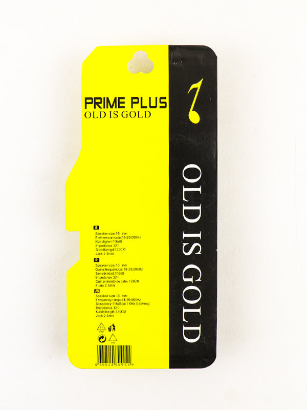 Prime Plus Stereo Earphones