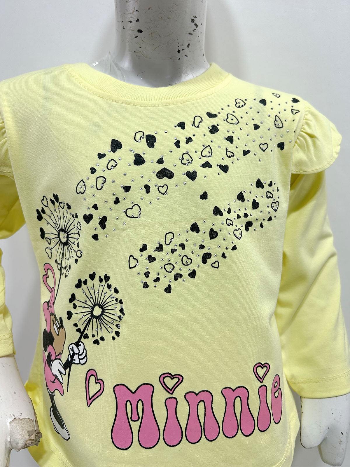 1Yr - 4Yrs Yellow Minnie Suit For Girls GS593