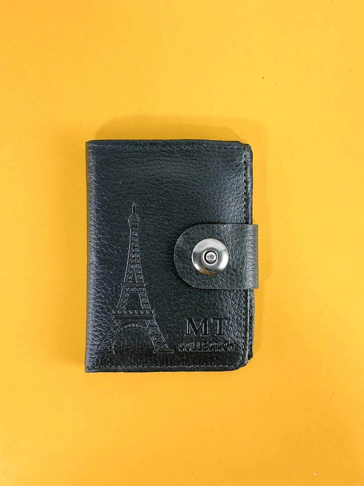 Black Syn-Leather Wallet For Men MW44