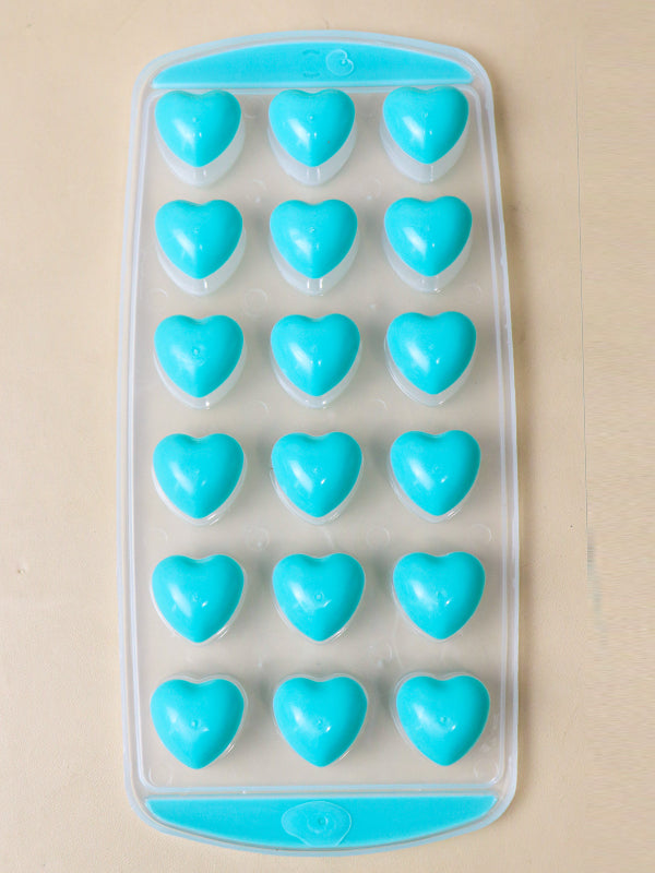 Multicolor Hearts Ice Cubes Tray (18 Cubes)