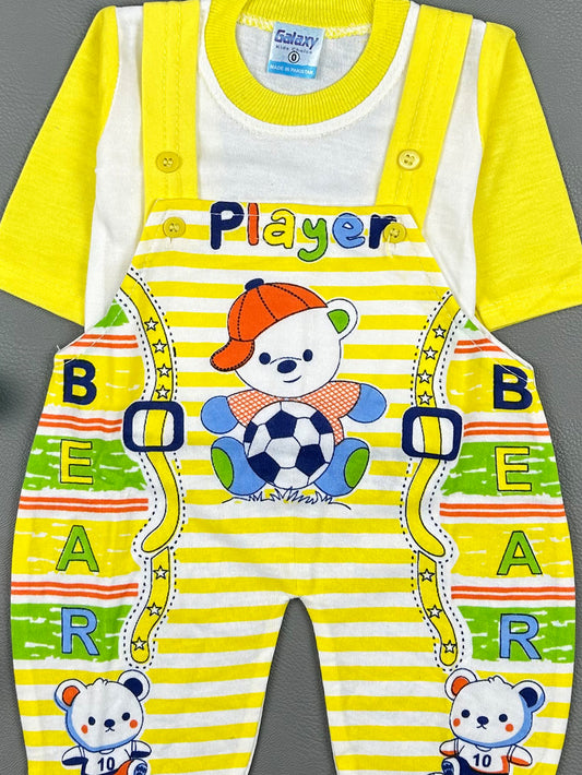 0Mth - 3Mth Yellow Player Romper For Newborn NBR43