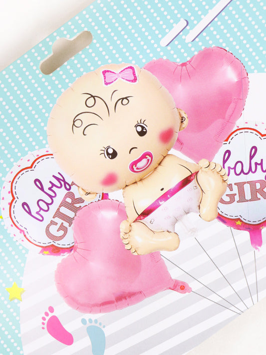 BP22 Baby Girl Shower 5 Pcs Foil Balloons