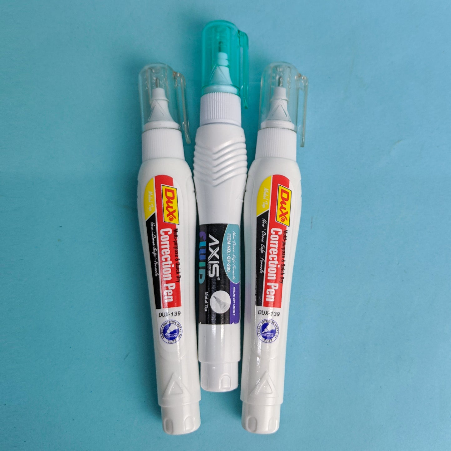 Pack of 3 Correction Pen And Whiteners Dux