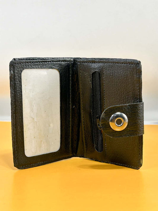 Black Syn-Leather Wallet For Men MW44