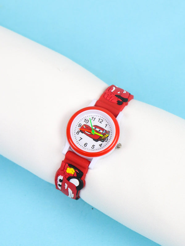 KWW15 Boys Wrist Watch Cars Red