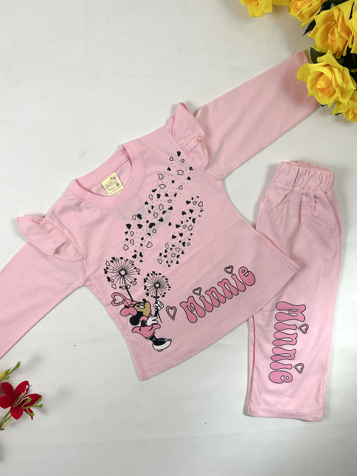 1Yr - 4Yrs Pink Minnie Suit For Girls GS594