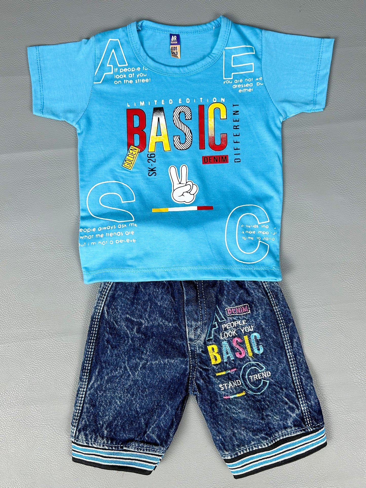 1Yr - 4Yrs Basic Blue Suit For Kids RZ BS234