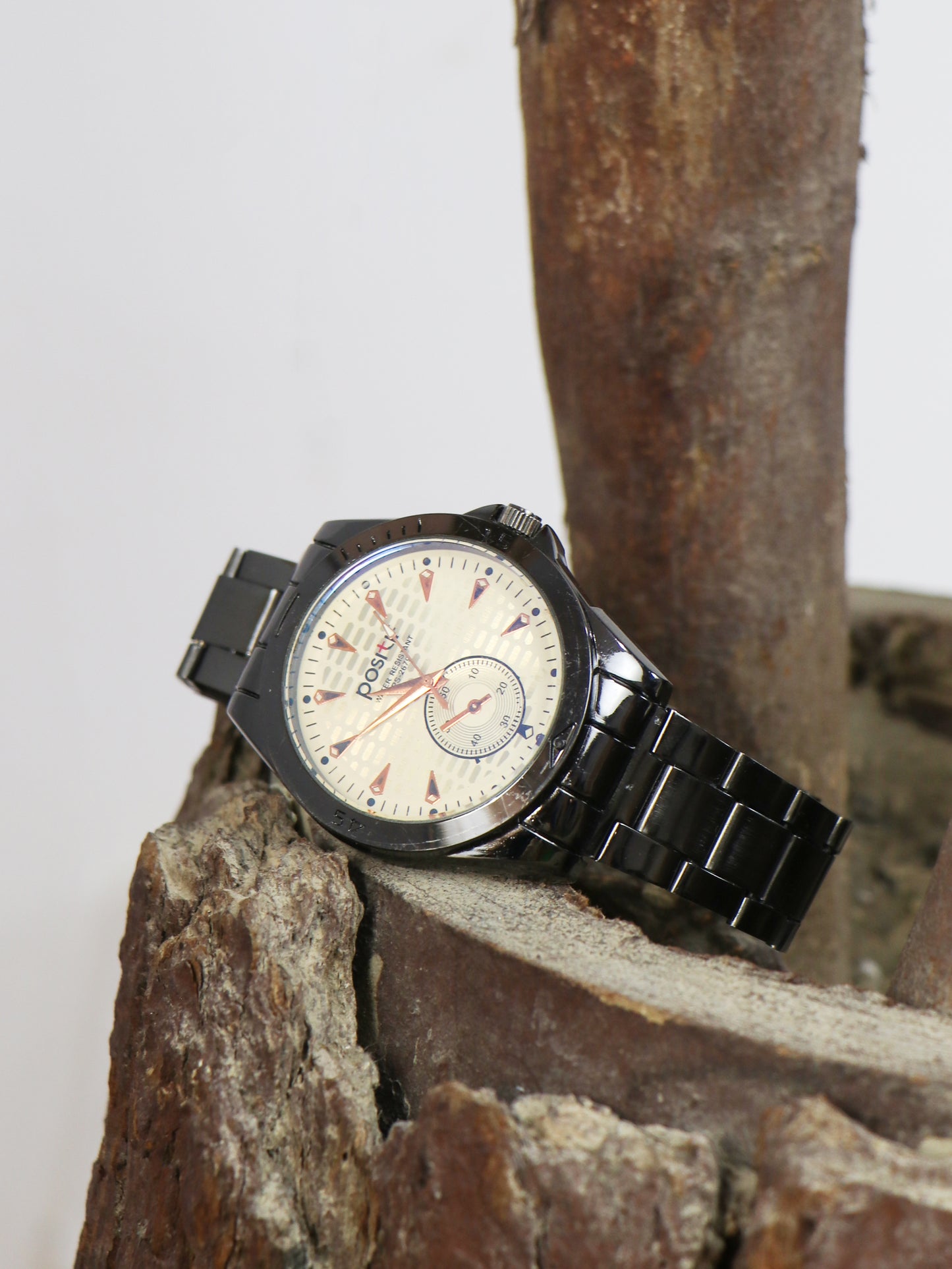 Men's Stainless Steel P Watch Off White