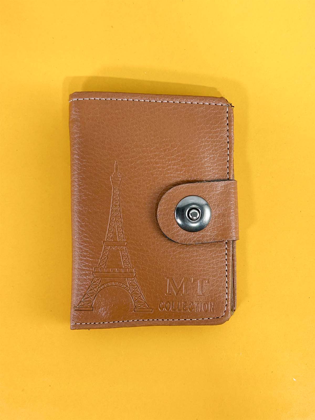 Light Brown Syn-Leather Wallet For Men MW45
