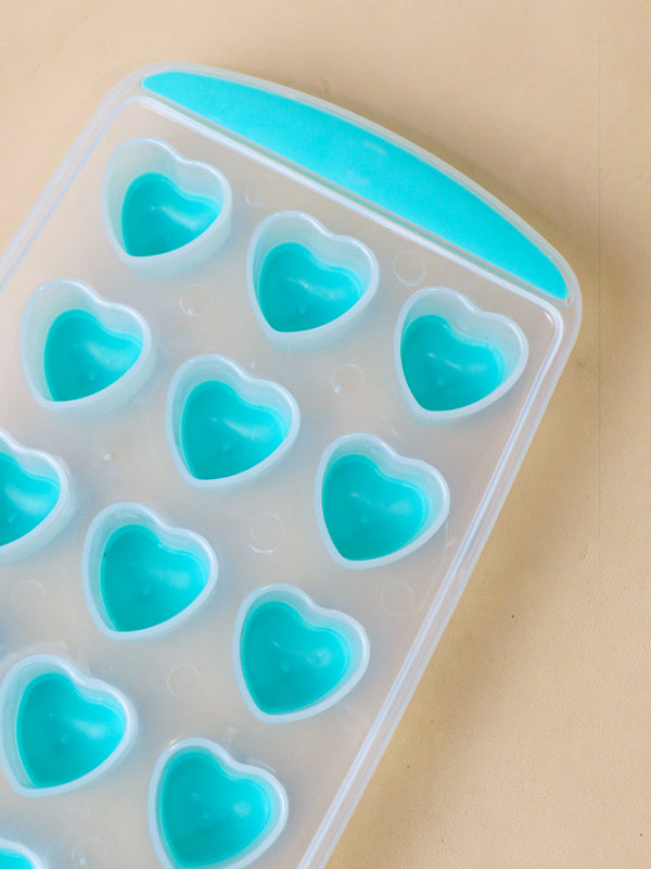 Multicolor Hearts Ice Cubes Tray (18 Cubes)