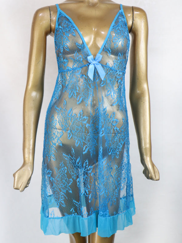 Blue - Short Transparent Nighty For Women WSN03