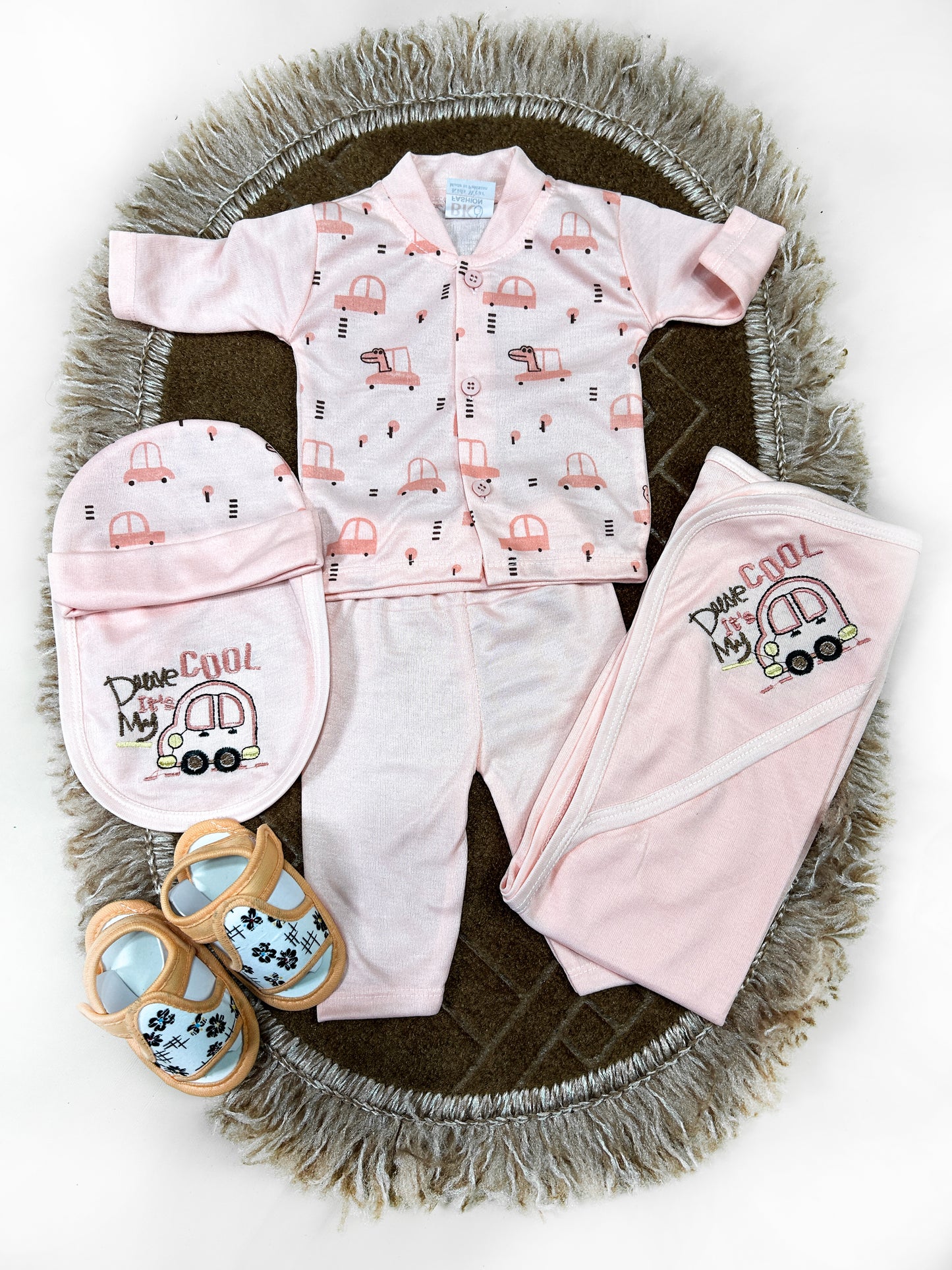 0Mth - 3Mth Cool Drive 5Pcs Gift Set For Newborn HG NBGS224