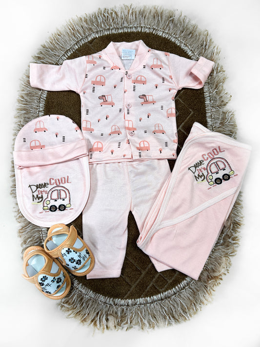 0Mth - 3Mth Cool Drive 5Pcs Gift Set For Newborn HG NBGS224