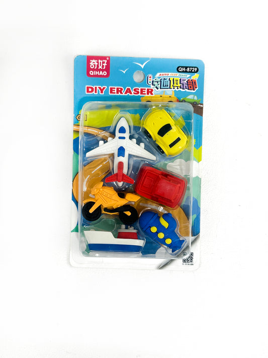 Pack of 6 Diy Eraser Toys Design STA67