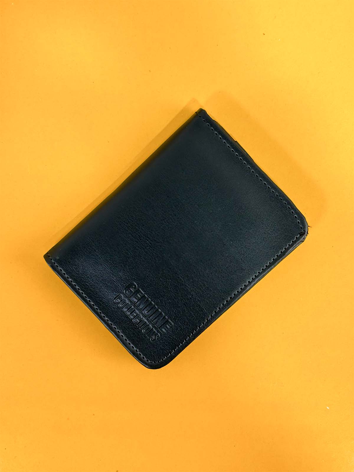 Black Syn-Leather Wallet For Men MW46